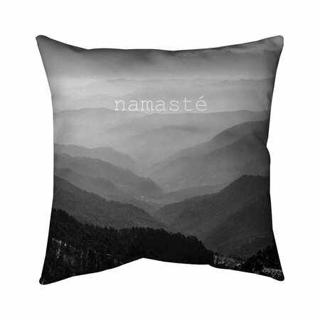 FONDO 20 x 20 in. Namaste Monochrome-Double Sided Print Indoor Pillow FO3339629